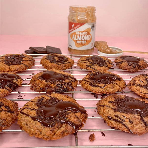 Chewy Almond Butter Choc-Chip Cookies